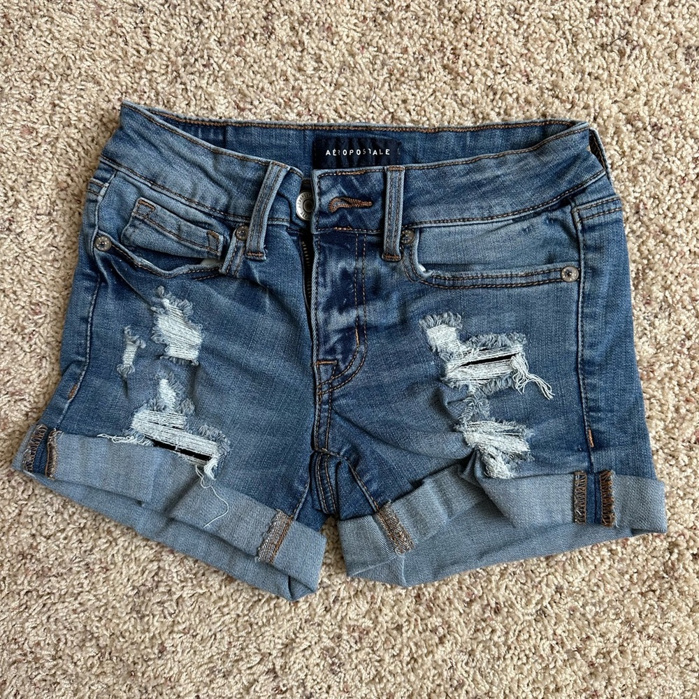 Aeropostale Low Rise Midi Shorts, Size 0